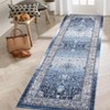 Washable Floral Living Room Bedroom Rugs, Distressed Print Vintage Floor Carpet for Dining Room, Non Slip Soft Indoor Floor Rugs - 2 of 4
