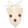 Unique Bargains Women's Fashion Strawberry Hollow Triangle Headwrap 21.26"x10.24" Beige 1 Pc - 4 of 4
