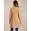 Allegra K Women's Notched Lapel Pockets Double Breasted Long Sleeve Trench Coats - 3 of 4
