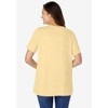 Woman Within Women's Plus Size Eyelet Henley Tee - 3 of 4