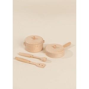 Coco Village - Wooden Pots and Pans Playset (6 Pcs) - 1 of 4