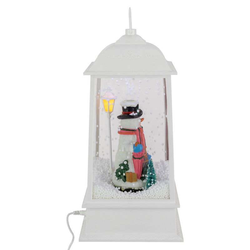 Northlight 13.5" LED Lighted Musical Snowing Snowman Christmas Lantern, 4 of 5
