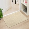 Washable Area Rugs, Modern Plaid Printed Indoor Floor Carpet with Non-Slip Backing, Contemporary Accent Carpet, Stain-Resistant Soft Low Pile Rugs - 3 of 4