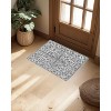 Boho Area Rugs, Modern Machine Washable Area Rug for Living Room Bedroom, Ultra Thin Low Pile Floral Rug, Soft Carpet with Non Slip Backing - 4 of 4