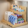 LunaLulinlk Under Sink Organizers and Storage 22½" W x 21" D, 2 Tier Pull Out Cabinet Organizer with Soft Close - 4 of 4
