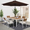 Hyleory 9FT Lighted Market Umbrella for All Seasons/ Size: 91.2" H x 108" W x 108" D - 2 of 4