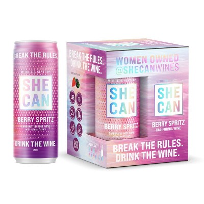 SHE CAN Wines Berry Spritz - 4pk/250ml Cans