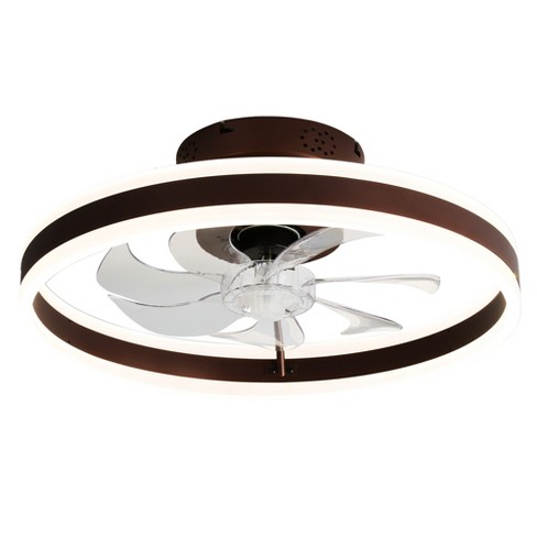 Bella Depot 20" Modern Low Profile Ceiling Fan with Dimmable Light, 6-Speed Reversible with Remote and APP Control - image 1 of 4