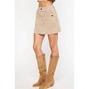 Women's Corduroy High Waist Mini Skirt - entro - image 3 of 4