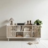 Mid Century Rustic Sideboard Buffet with Sliding Doors, Solid Wood Accent Cabinet for Dining Room, Living Room, or TV Stand - 3 of 4
