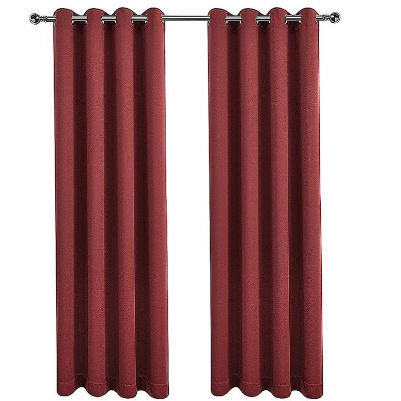 Regal Home Collections 100% Hotel Blackout Thermal Insulated Grommet Curtains (2 Pack), 2 of 4