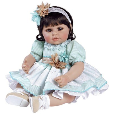 Adora Toddler Doll Honey Bunch Doll with a Stretch lace Headband Decorated with Hand Made Fabric Flowers