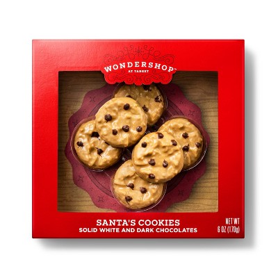 Holiday Santa's White and Dark Chocolate Cookies - 6oz - Wondershop™