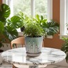 Wooakway 7" Dia Outdoor Indoor Ceramic Planter Pot Decorative Planter with Drainage Hole Patio Flower Pot - 3 of 4