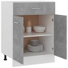 vidaXL Drawer Bottom Cabinet Concrete Gray 23.6 in.x18.1 in.x32.1 in. Engineered Wood - 2 of 4