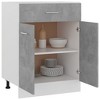 vidaXL Drawer Bottom Cabinet Concrete Gray 23.6 in.x18.1 in.x32.1 in. Engineered Wood - image 2 of 4