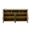 Merax 4-Door Modern Farmhouse Sideboard Buffet with USB Charging Ports & Adjustable Shelves - 4 of 4