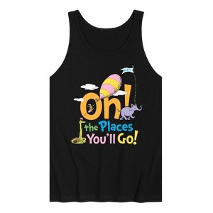 Men's - Dr. Seuss - Oh! The Places You'll Go Graphic Tank Top - 1 of 4