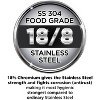 Hawkins 5L Stainless Steel Induction Compatible Inner Lid Pressure Cooker: Cool Touch Handle, Hand Wash, 1-Year Warranty - 2 of 4