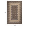 Colonial Mills Tiburon - Stone Blue 5 ft. square Square Rug Indoor/Outdoor 100% Polypropylene - 2 of 2