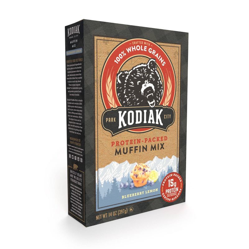 Kodiak Protein-Packed Muffin Mix Blueberry Lemon - 14oz, 2 of 10