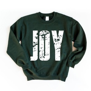 Joy Block Distressed - Women's Graphic Sweatshirt - 1 of 4
