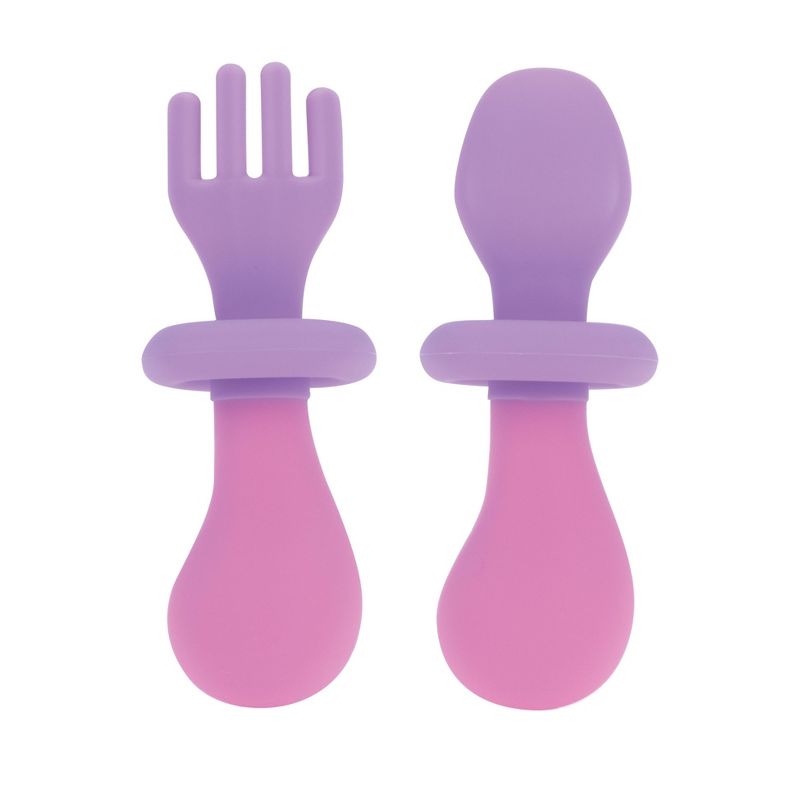 Nuby Fork and Spoon Set with Hilt - Girl, 2 of 6