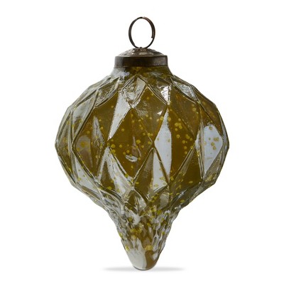 tag Shimmer Diamond Drop Ornament 5 Inch