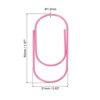 Unique Bargains Large Metal Prevent Tearing Pages Home Office Paper Clip 20 Pcs - 2 of 4