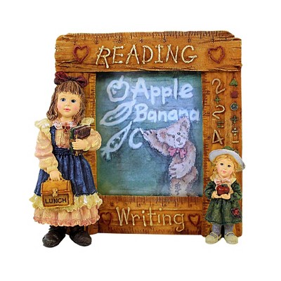 Boyds Bears Resin 4.75 In Laura W/ Jane Frame School Dollstone Single Image Frames
