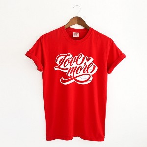 Simply Sage Market Women's Love More Words Short Sleeve Garment Dyed Tee - 1 of 4