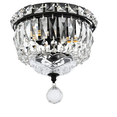 Tranquil Gold Flush Mount with Clear Royal Cut Crystal