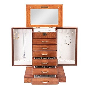 YIYIBYUS 7 Layers Large Jewelry Box for Jewelry Storage With Key Lock - 1 of 4