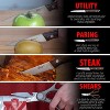 Deco Chef Steel Chef Knife Block Set - 4 of 4