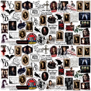 The Vampire Diaries 100ct Vinyl Large Deluxe Stickers Variety Pack - 1 of 4