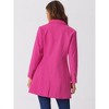 INSPIRE CHIC Women's Single Breasted Notched Lapel Long Winter Coats - 4 of 4