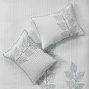 Gulches Full/Queen 6 Piece Embroidered Quilt Set with Throw Pillows Blue - 3 of 4