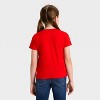 Girls' Short Sleeve Christmas 'Candy Cane' Flip Sequin T-Shirt - Cat & Jack™ Red - 4 of 4