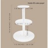 Darware 3-Tiered Cake Pop / Cupcake Stand; White Wooden Dessert Display for Parties and Special Events - 3 of 4