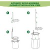 16 Inch Tall Outdoor Planters Set of 2, Self Watering Pots for Indoor Plants with Water Level Monitor & Drainage Hole & Wheels - 4 of 4