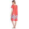 Casual Nights Women's Short Sleeve Muumuu Lounger Dress - 3 of 4