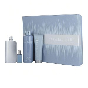 Perry Ellis 18 by Perry Ellis for Men - 4 Pc Gift Set 3.4oz EDT Spray, 0.25oz EDT Spray, 6oz Body Spray, 3oz Hair and Body Wash - 1 of 1