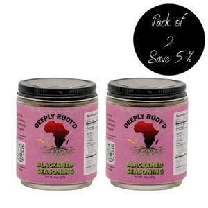 Deeply Root'd 8 oz Blackened Seasoning - Pack of 2 - 1 of 4