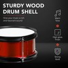 Best Choice Products Kids Beginner 3-Piece Drum, Musical Instrument Set w/ Sticks, Cushioned Stool, Drum Pedal - 4 of 4