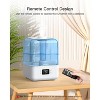 CHIVALZ 4.5L Humidifiers for Bedroom, Cool Mist Humidifiers for large room, Auto Shut-Off, White - 2 of 4