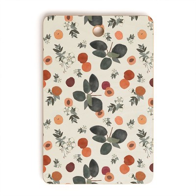 Menina Lisboa Peaches White Flowers Cutting Board - Rectangle