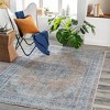 Livabliss 2'7"x8' Tahmis Traditional Machine Washable Rug Blue: Pet Friendly Runner, Flat Pile Chenille - 4 of 4