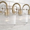 Capital Lighting Nyla 3 - Light Vanity in  Aged Brass - 3 of 4