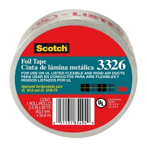 Scotch 2.5 in. W X 60 yd L Silver Foil Tape - 1 of 1