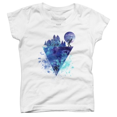 Girl's Design By Humans Play Music On The Edge By Maryedenoa T-Shirt